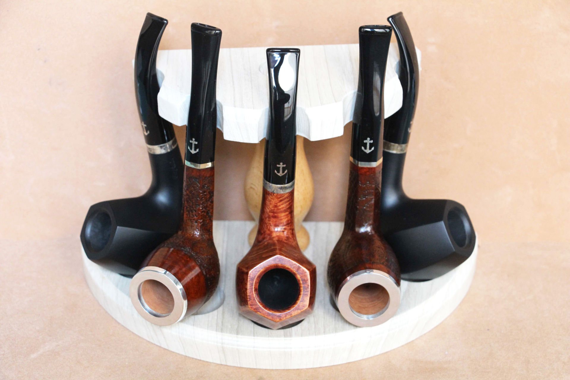 استند پیپ 5 عددی سفید Pipe stand