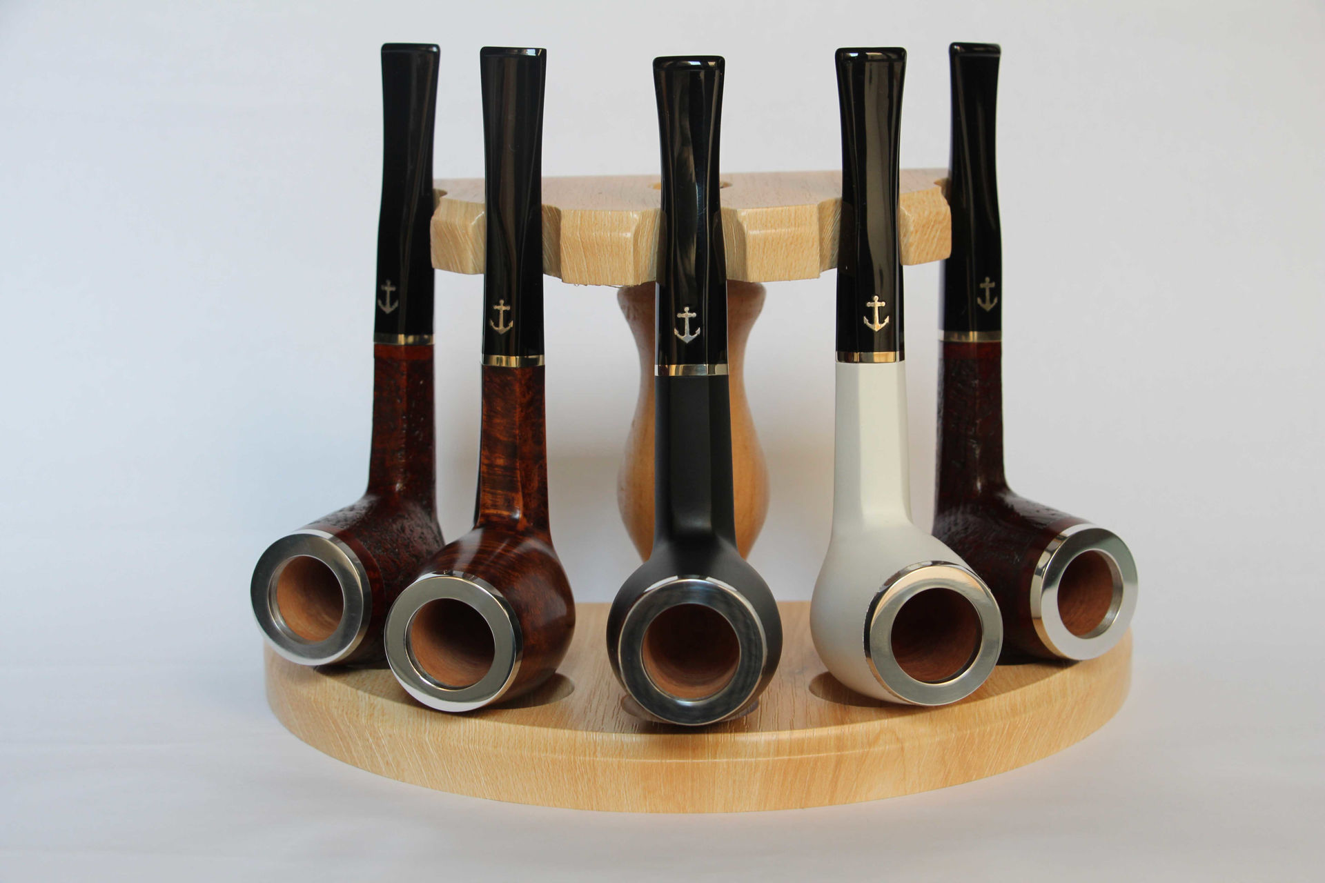 استند پیپ 5 عددی چوبی Pipe stand