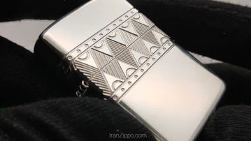 فندک بنزینی زیپو نقره Zippo 49550 Silver