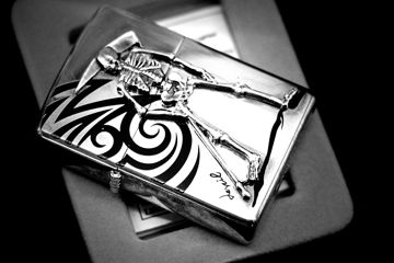 فندک زیپو اورجینال مدل اسکلت نقره 982 Zippo