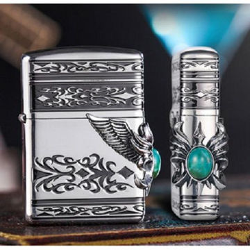 فندک زیپو اورجینال طرح بال فیروزه ای 6802 Zippo