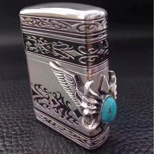 فندک زیپو اورجینال طرح بال فیروزه ای 6802 Zippo