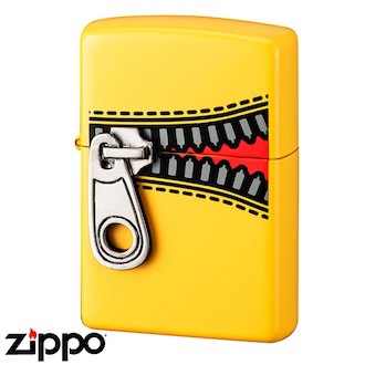 فندک زیپو اورجینال رنگ زرد مدل زیپ 9773 Zippo