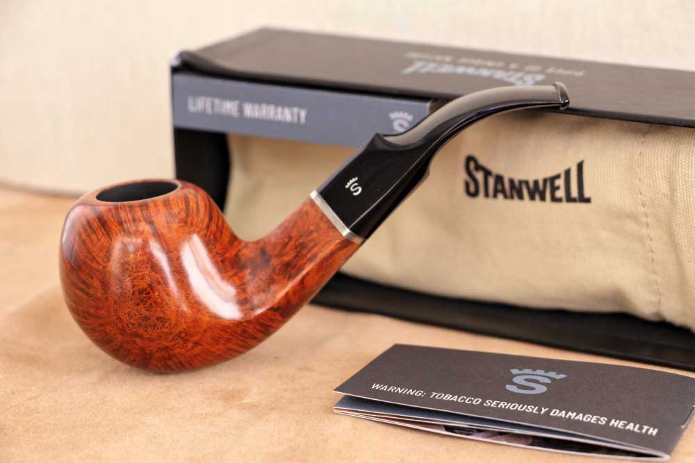 Stanwell Sterling brown 15 پیپ اورجینال حلقه نقره استانول استرلینگ