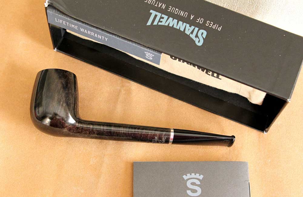 Stanwell Black Diamond 56 پیپ مشکی براق استانول سری بلک دیاموند مدل کانادین و صاف