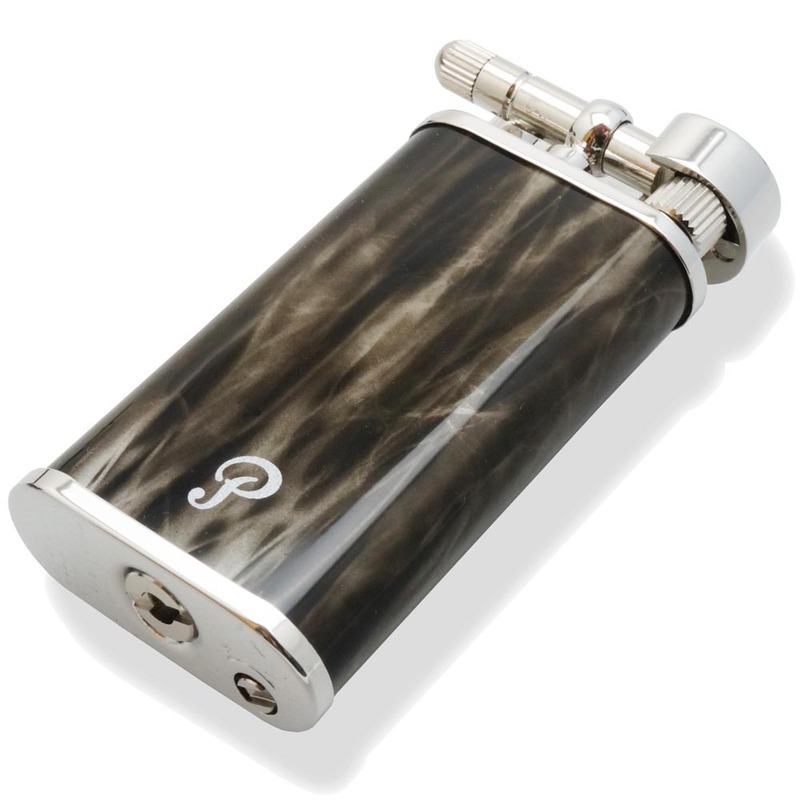 Peterson Pipe Lighter Grey and Chrome Finish